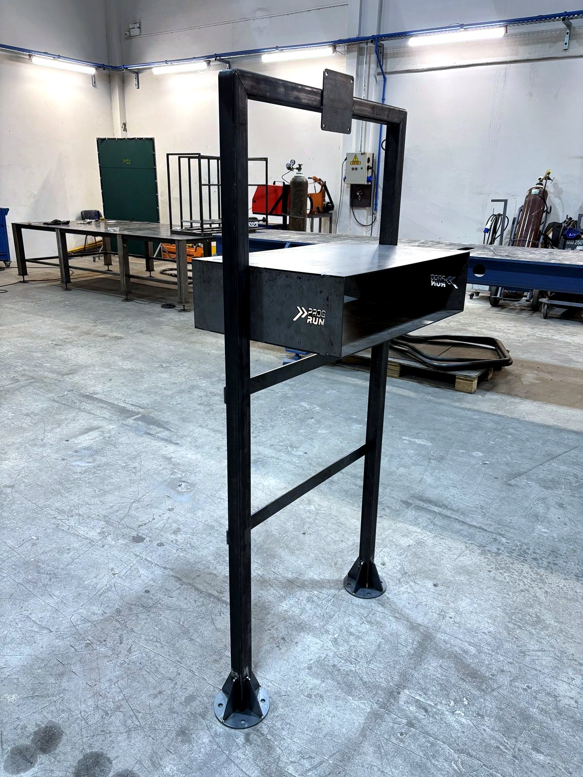 Detalhe de mesa de fixação