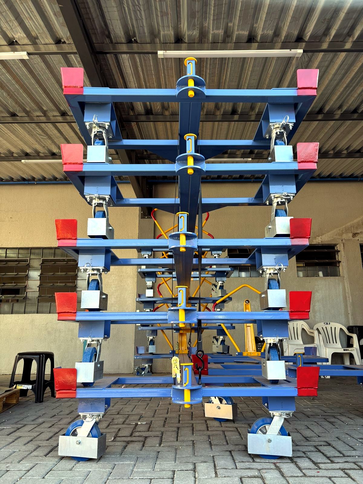 Rack cantilever fabricado pela Prog Run